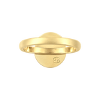 Cancer Constellation Ring, back: engraved with the Cancer sign