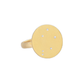 Libra Constellation Ring in Yellow Gold, satin finish