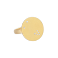 Taurus Constellation Ring in Yellow Gold, satin finish