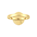 Virgo Constellation Ring, back: engraved with the Virgo sign