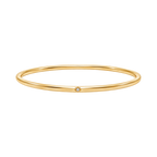 Compass Diamond Bangle in Yellow Gold angled view