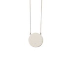 Sagittarius Constellation Necklace in White Gold, satin finish, full length