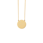Virgo Constellation Necklace in Yellow Gold, satin finish, full length