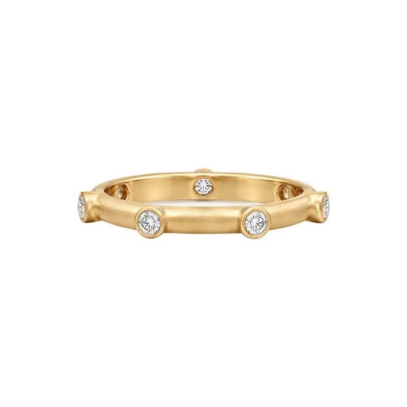 Thin Round Diamond
Japa Prayer Ring
